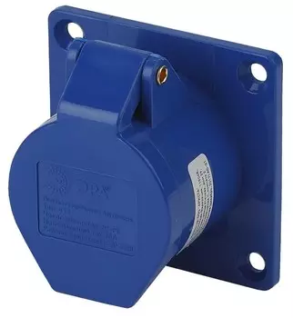 Розетка стационарная внутренняя 413 2Р+РЕ 16А 220В IP44 Эра Б0032867