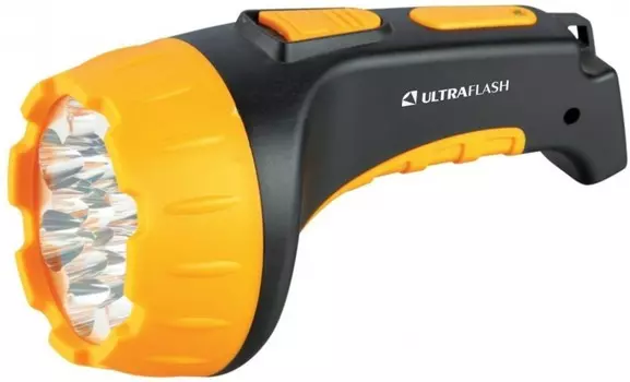 Ручной светодиодный фонарь на аккумуляторе. Дальность 30м. Ultraflash LED3815 9217