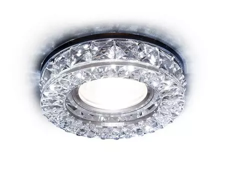 Встраиваемый светильник с LED подсветкой Ambrella light Crystal LED S241 CH