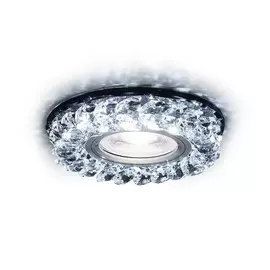Встраиваемый светильник с LED подсветкой Ambrella light Compo spot S257 BK