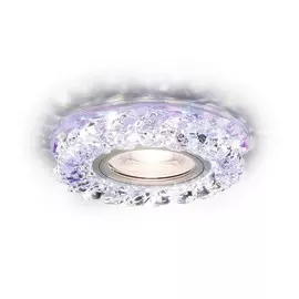 Встраиваемый светильник с LED подсветкой Ambrella light Crystal LED S257 PR
