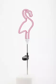 Садовый неоновый светильник Фламинго на солнечной батарее Эра ERASF012-30 (Б0044238)