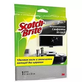 Салфетка микроволоконная для техники Hi-Tech Scotch-Brite 1 шт. Б0003710 (7000039533)