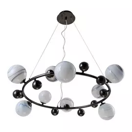 SALVADORE SP9H BLACK CHROMIUM Люстра подвесная Crystal Lux SALVADORE