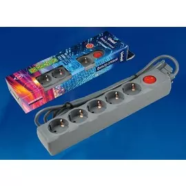 Сетевой фильтр Uniel Universal S-GSU5-5 GREY (UL-00001749)