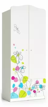 Шкаф платяной Цветы Мама 100413