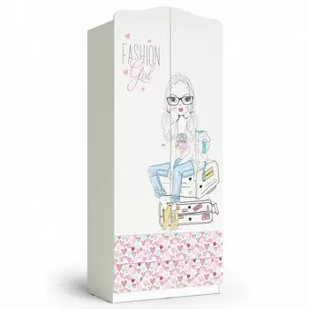 Шкаф платяной Девочки Мама 101199