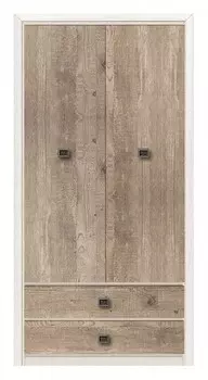 Шкаф платяной Коен SZF2D2S BlackRedWhite 70002221, SZF2D2S