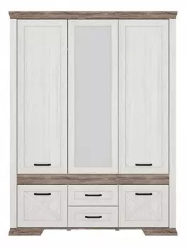 Шкаф платяной Marselle SZF5D2S BlackRedWhite 70004114