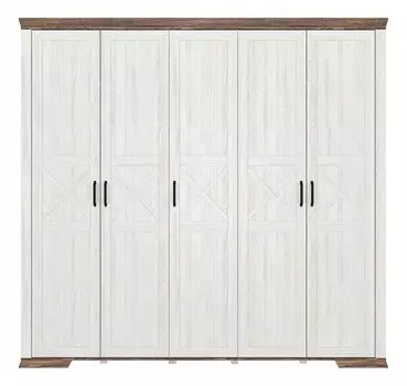 Шкаф платяной Marselle SZF5D BlackRedWhite 70005095