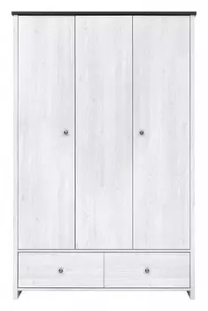 Шкаф платяной Порто SZF3D2S BlackRedWhite 70003205, SZF3D2S