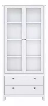 Шкаф-витрина Хельга REG2W2S BlackRedWhite 70003899