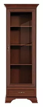 Шкаф-витрина Кентаки S132-REG1W1S BlackRedWhite 00008052, S132-REG1W1S