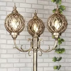 Sirius F/3 черное золото Уличный фонарный столб Elektrostandard 4690389017407 (a025304)