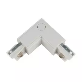 Соединитель L-образный для трехфазного шинопровода Uniel UBX-A22 WHITE 1 POLYBAG (09765)