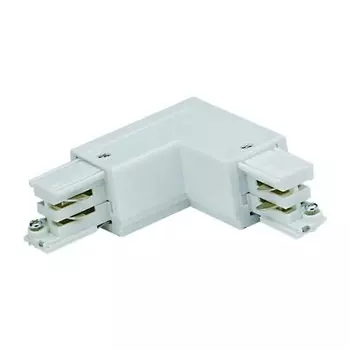 Соединитель L-образный для трехфазного шинопровода Uniel UBX-A21 WHITE 1 POLYBAG (09762)