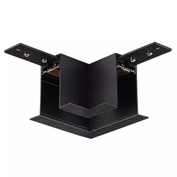 Соединитель L-образный для встраиваемого магнитного шинопровода Magic Track Donolux L corner DLM01/Black