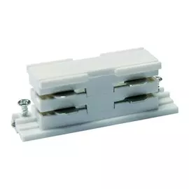 Соединитель прямой для шинопровода Uniel UBX-A11 WHITE 1 POLYBAG (09741)