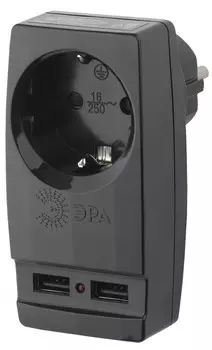 Сетевой разветвитель ЭРА SP-1e-USB-B Б0026333