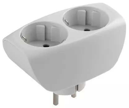Сетевой разветвитель ЭРА SP-2e-W C0045528