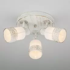 Спот 20026/3 белый с золотом