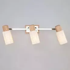 Спот 20029/3 хром/светлое дерево