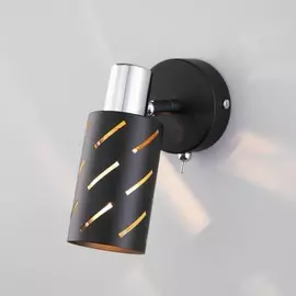 Спот Eurosvet Fente 20090/1 черный/хром (a050197)