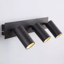 Спот светодиодный Eurosvet Fleur 20066/3 LED черный/золото 85109