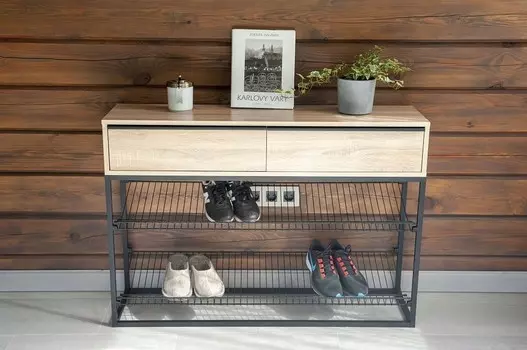 Стеллаж для обуви Лофт Hesby LMN-02.1797