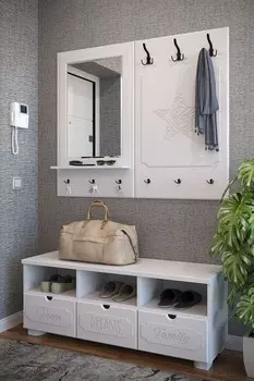 Стенка для прихожей ДримСтар Компасс-мебель