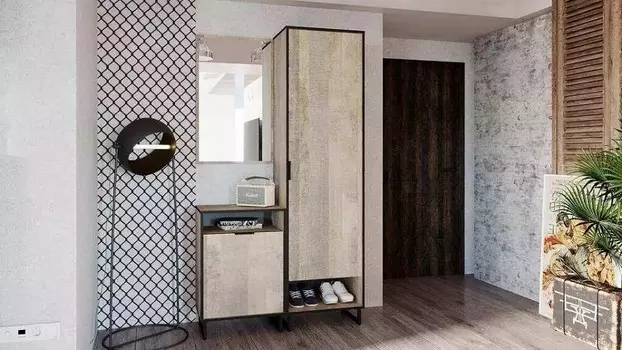 Стенка для прихожей Фолк №3 Сильва