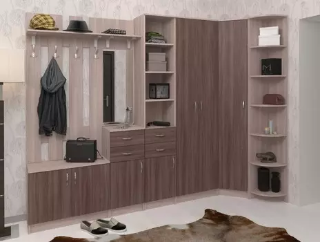 Стенка для прихожей Горизонт Баронс 760