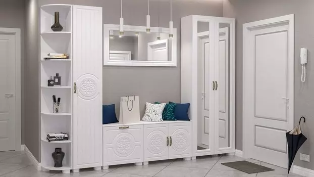 Стенка для прихожей Монблан Компасс-мебель