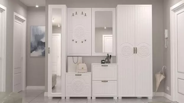 Стенка для прихожей Монблан Компасс-мебель