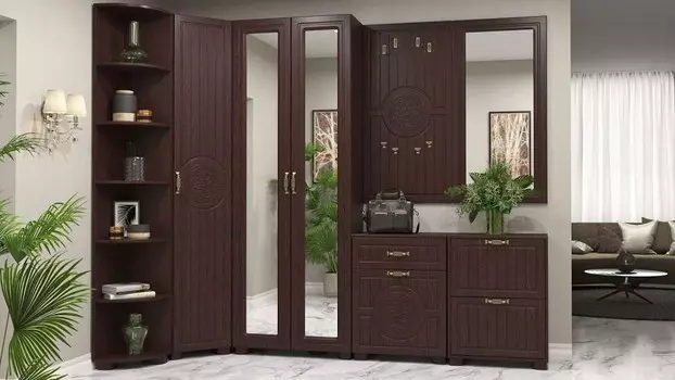 Стенка для прихожей Монблан Компасс-мебель