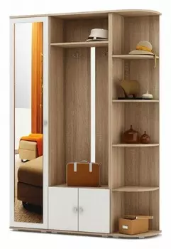 Стенка для прихожей Тунис-2 ВМФ ПРТ-2-ДСБ