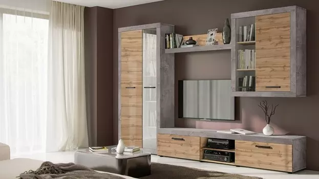 Стенка-горка Oslo BlackRedWhite 70003922