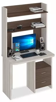 Стол компьютерный Домино Lite СКЛ-Прям100Р+НКЛХ-100 Merdes СКЛ-Прям100Р+НКЛХ-100 КШ-Ч