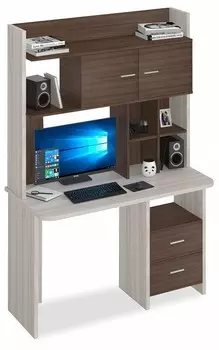 Стол компьютерный Домино Lite СКЛ-Прям120Р+НКЛХ-120 Merdes СКЛ-Прям120Р+НКЛХ-120 КШ-Ч