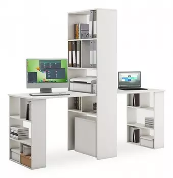 Стол компьютерный Феликс-455 ВМФ ФКС-455-БЕЛ