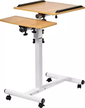 Стол многофункциональный Palma 60x40x62-96см, светлое дерево, белый Bradex Home FR 0685