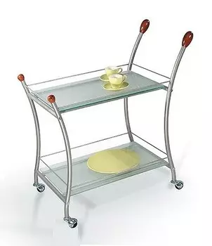 Стол сервировочный Поло металлик Мебелик 4607130881217