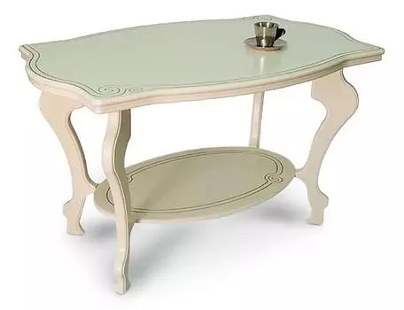 Стол журнальный Берже-1 цвет слоновая кость Мебелик 4607130882771