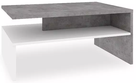 Стол журнальный ПМ-291.05 ВКДП ПМ-291.05 исп.1 Стол журнальный, Белый/Mood