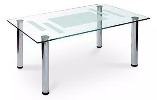 Стол журнальный Робер 10М металлик Мебелик 4607130884942