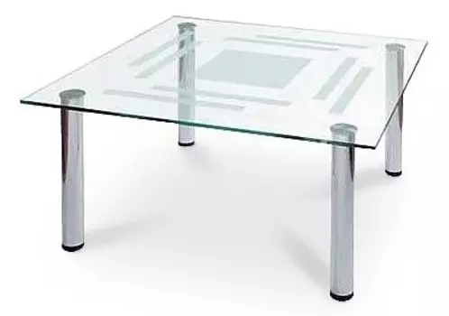 Стол журнальный Робер 8М металлик Мебелик 4607130884980