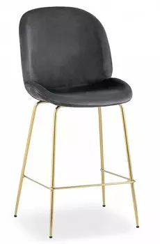 Стул барный Турин Stool Group 8329A VELVET GREY