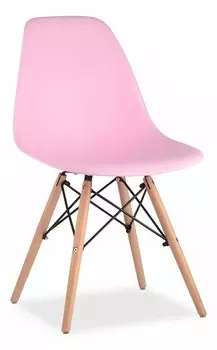 Стул Eames Wood Stool Group 8056PP PINK