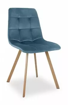 Стул Easy тёмно-бирюзовый с ножками под дерево Bradex Home FR 0734