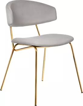 Стул Elle серый с золотыми ножками Bradex Home RF 0781